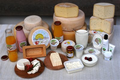 Dairy products from milk at the Waldsamerhof